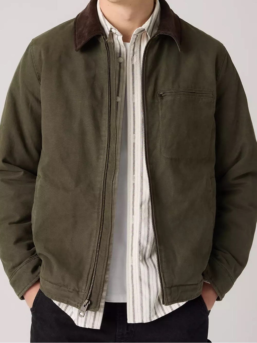 LEVIS BARN JACKET OLIVE GREEN - XL